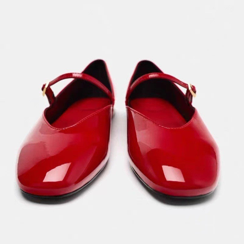 Patent Leather Mary Jane Ballet Flats