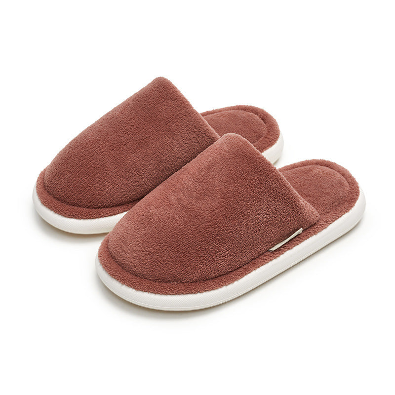 Velvet Couple's Cozy Indoor Home Slippers for Men – Warm and Comfortable