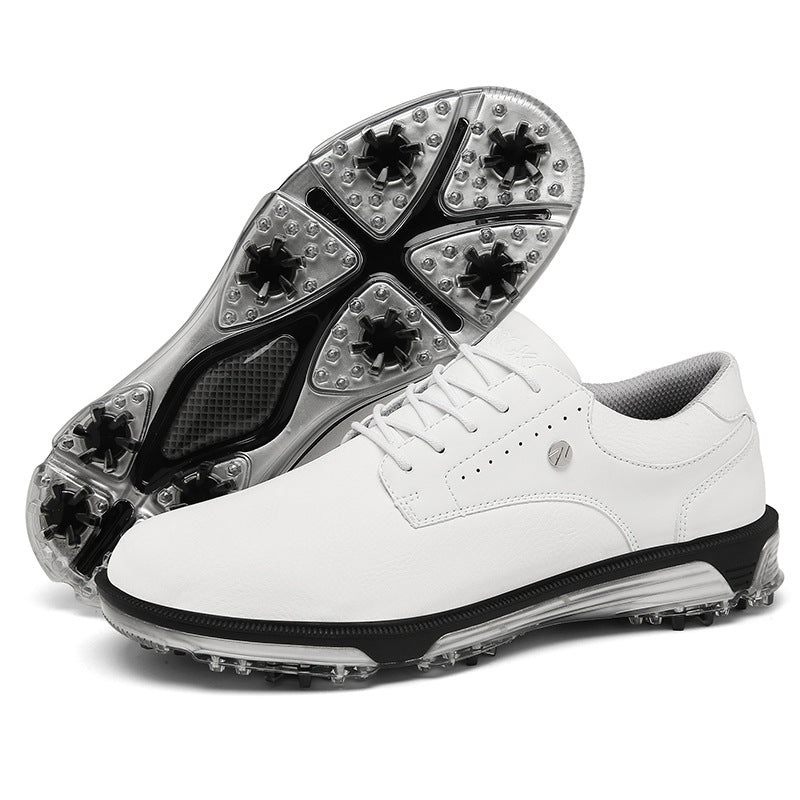 Men's PU Leather Golf Shoes - Non-Slip and Wear-Resistant