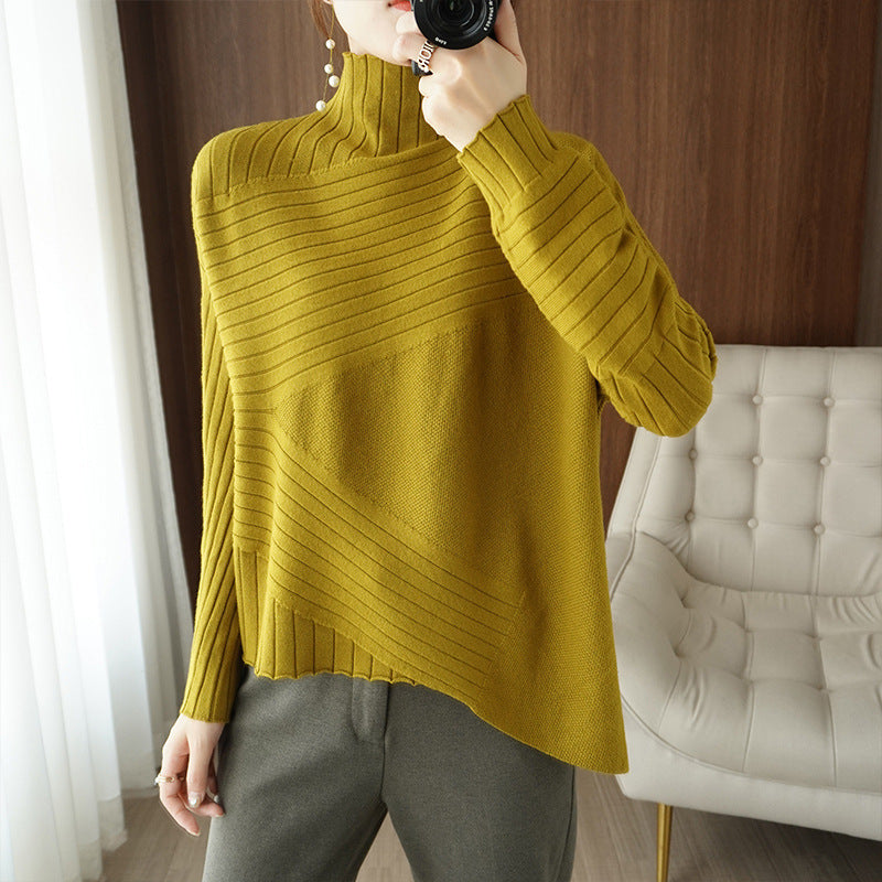 Women's Plus Size Long-Sleeved Sweater