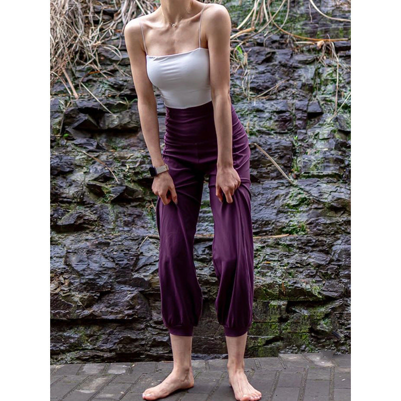 Women's High-Waist Loose-Fit Wide-Leg Yoga Pants