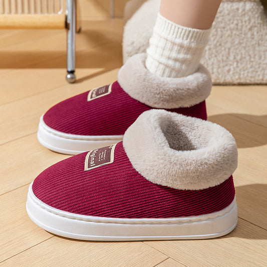 Women's Winter Cotton Slippers – Warm Postpartum Confinement Home Shoes