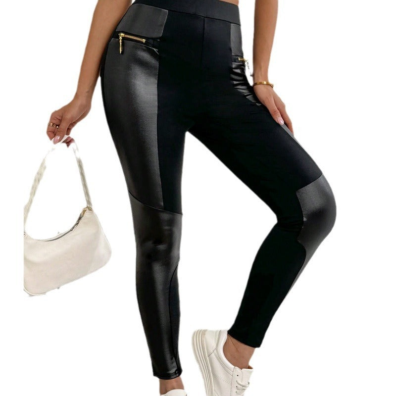 Black High-Waist Stretch Pencil Pants – Slim-Fit Magic Trousers