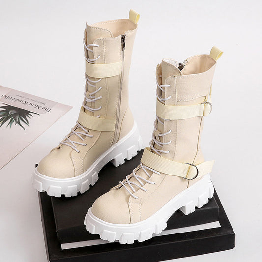 Trendy Slim-Fit Hidden Heel Casual Boots for Women