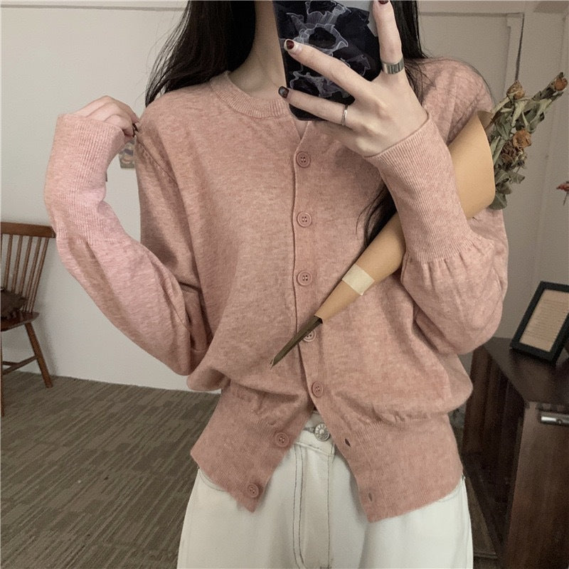 Gentle Pink Women's Sweater, Soft and Skin-Friendly Glutinous Knit