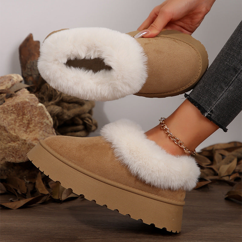 Women's Winter Cotton Boots for Indoor and Outdoor Use