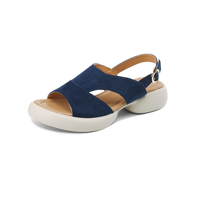 French Casual Fashion Strap Sandals with Non-Slip Sole