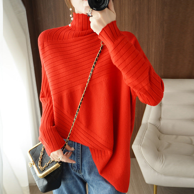 Women's Plus Size Long-Sleeved Sweater