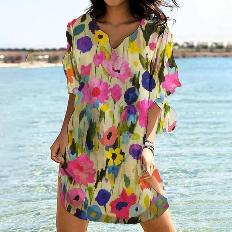 Summer Sweet Floral Vacation Dress