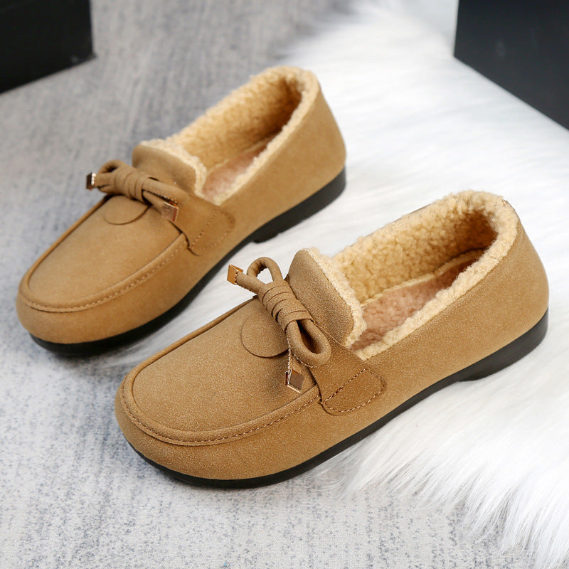 Fleece-Lined Warm Casual Flat Shoes