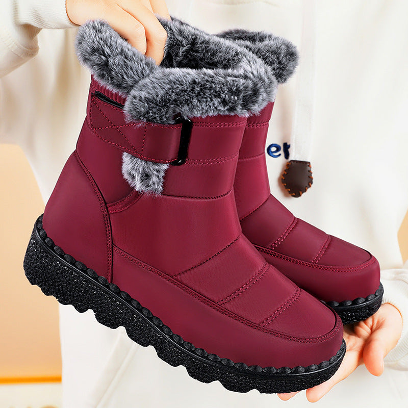 Women's Fleece-Lined Snow Boots – Padded for Warmth and Comfort