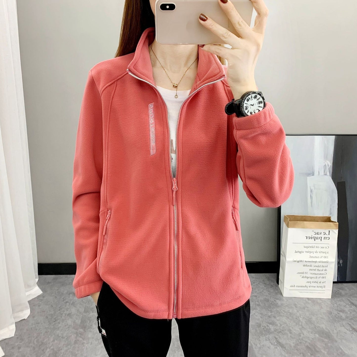 Warm Breathable Fleece Sweater Cardigan