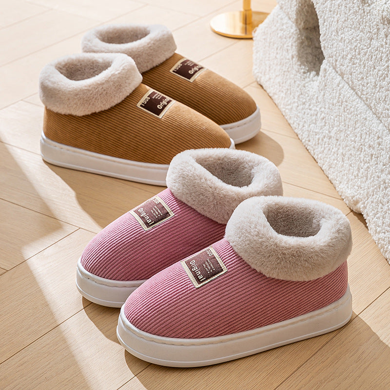 Women's Winter Cotton Slippers – Warm Postpartum Confinement Home Shoes