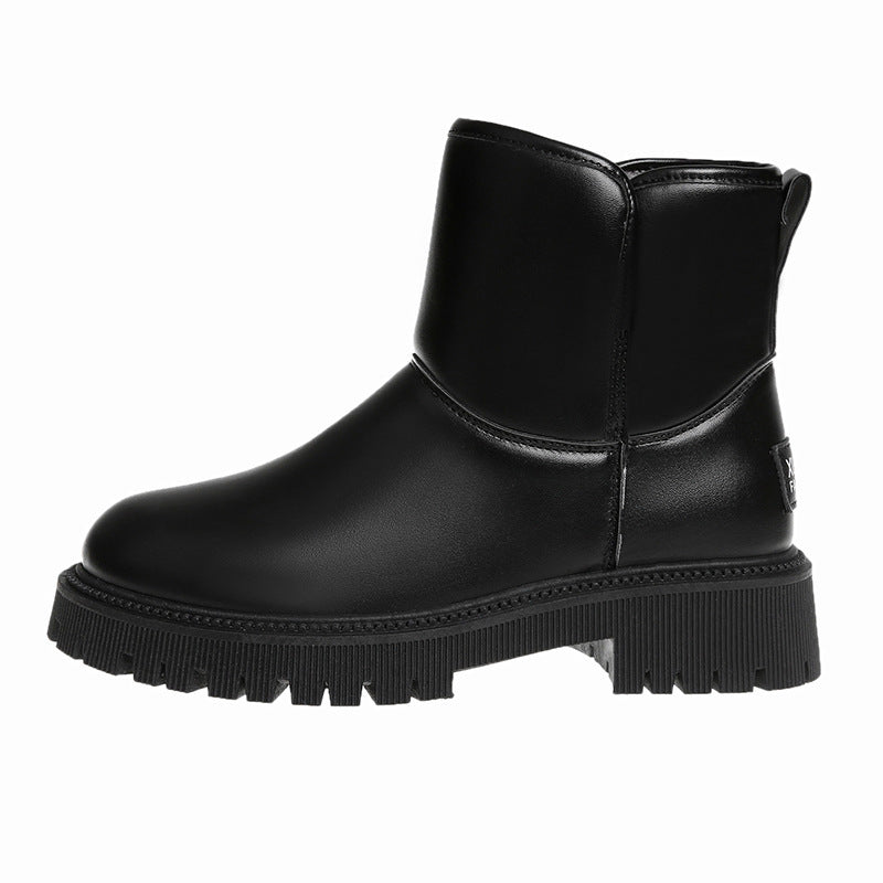 Women's Fashion Retro Round Toe Martin Boots – New Winter Collection