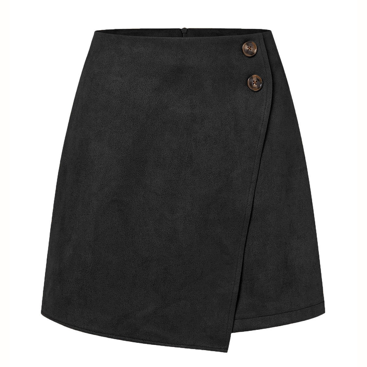 Women's Suede Irregular Skirt for Autumn and Winter