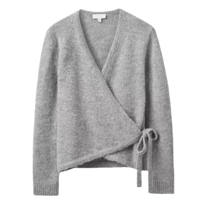 Lazy Wool Asymmetric Hem Sweater for Women