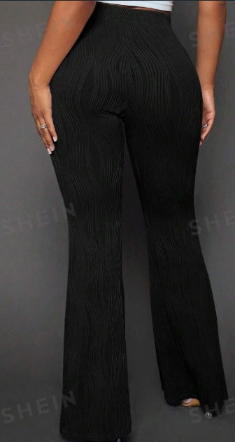 Women's Solid Color Flare Leg Pants