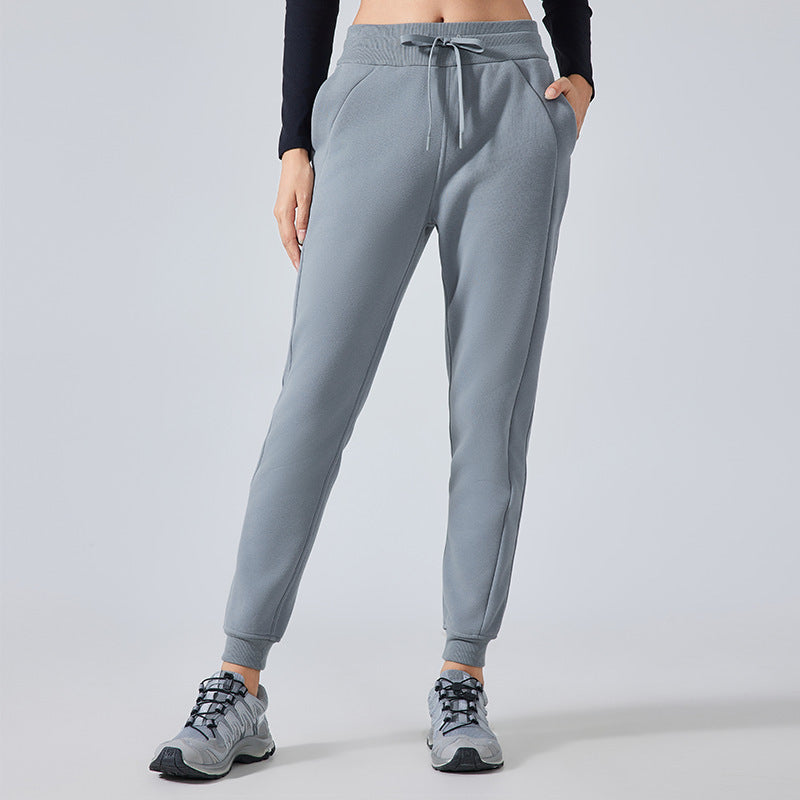 Fleece-Lined Warm All-Match Leisure Track Sweatpants