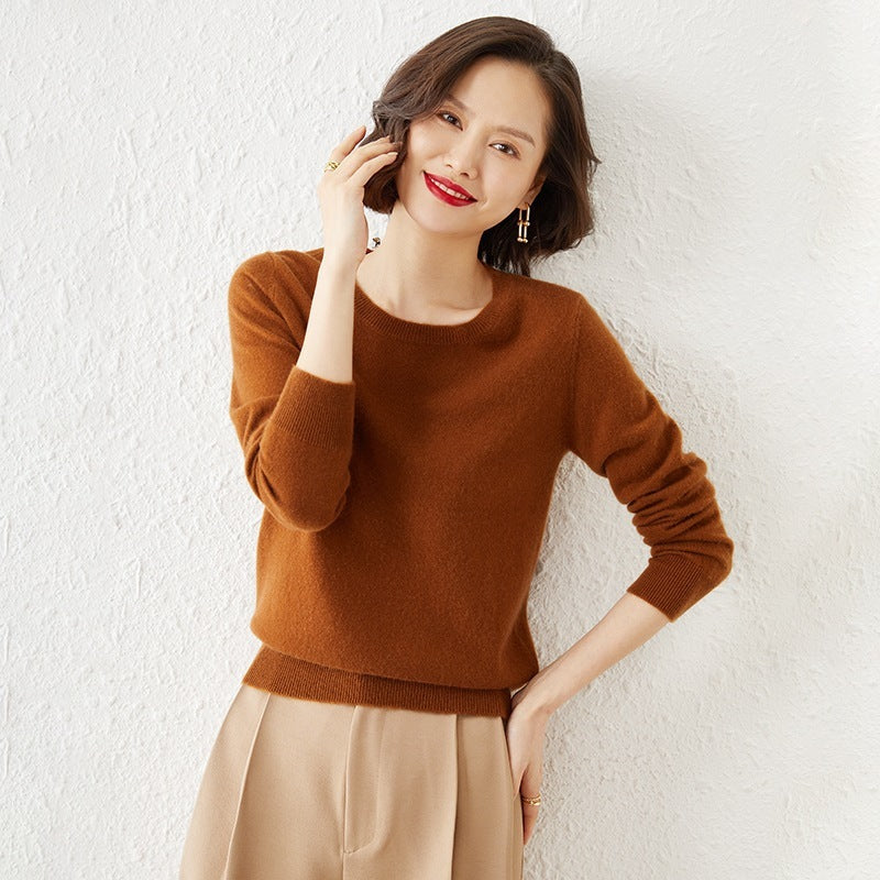 Round Neck Long Sleeve Pullover Bottoming Shirt