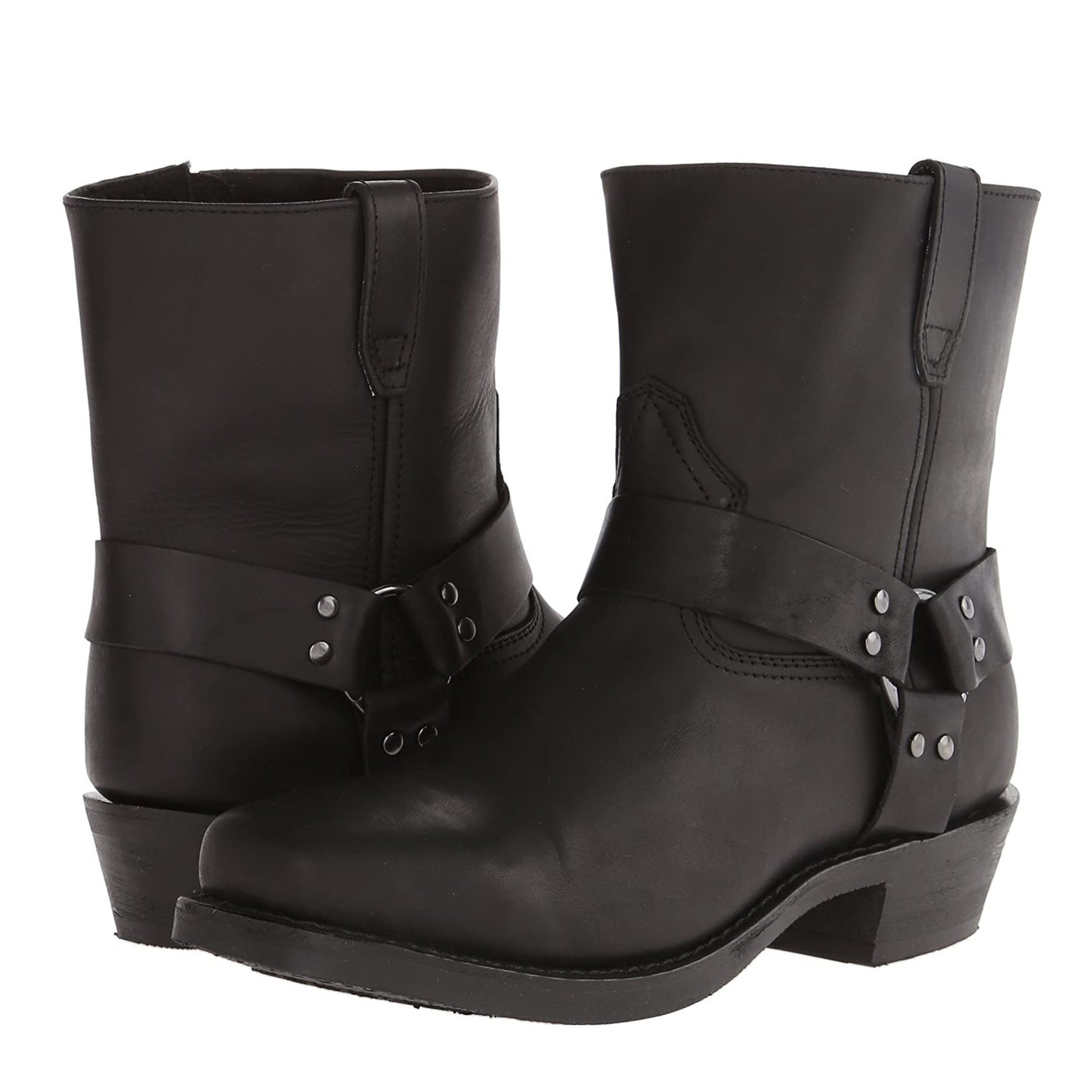 Retro Cowboy Ankle Boots, Mid-Top Men's Boots with Rivet Detail, and High Heel Knee-High Boots