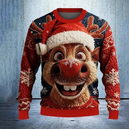 New 3D Printed Unisex Christmas Eve Round Neck Printed Sweatshirt