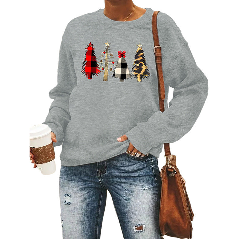 Women's Christmas Round Neck Long Sleeve Sweater