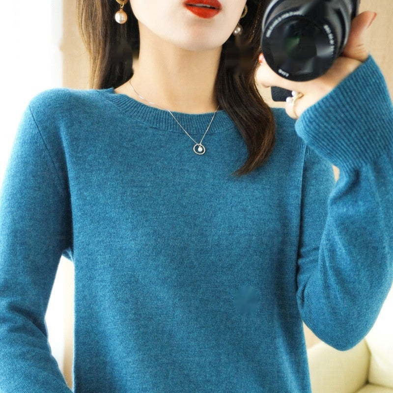 Women's Round Neck Pullover Sweater