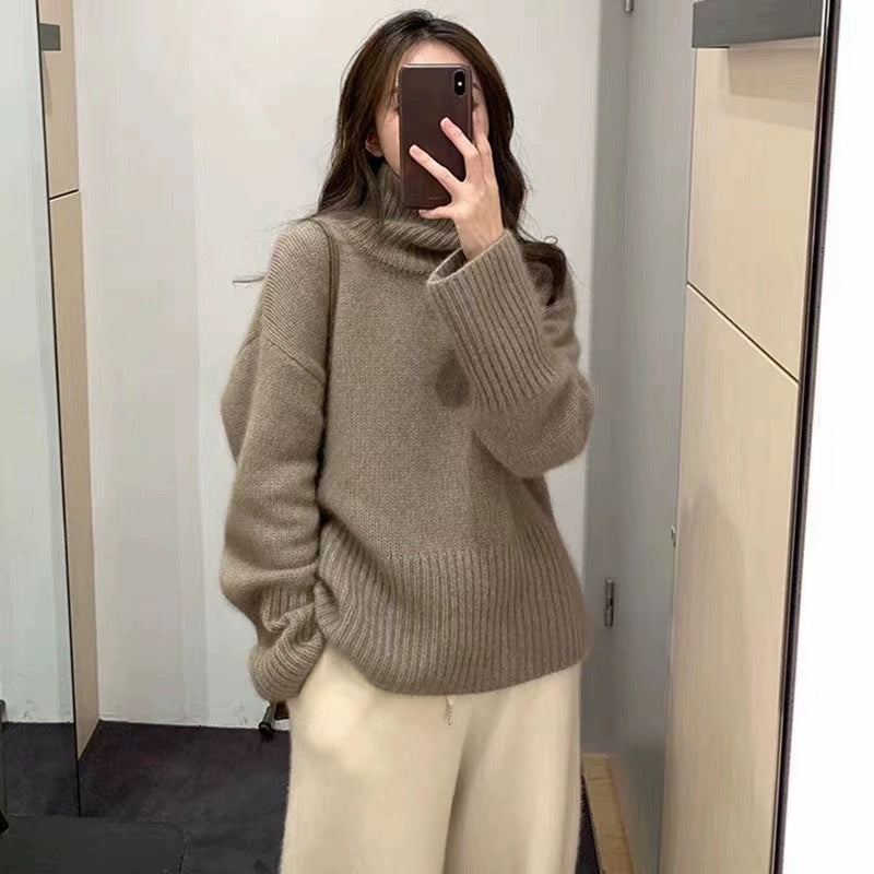 New High Neck Thick Sweater for Women