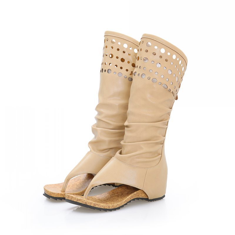 Spring and Summer Casual Flat-Toe Sandal Boots