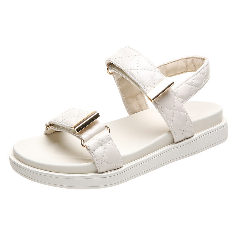 Student Casual Fashion Beach Shoes with Metal Detail