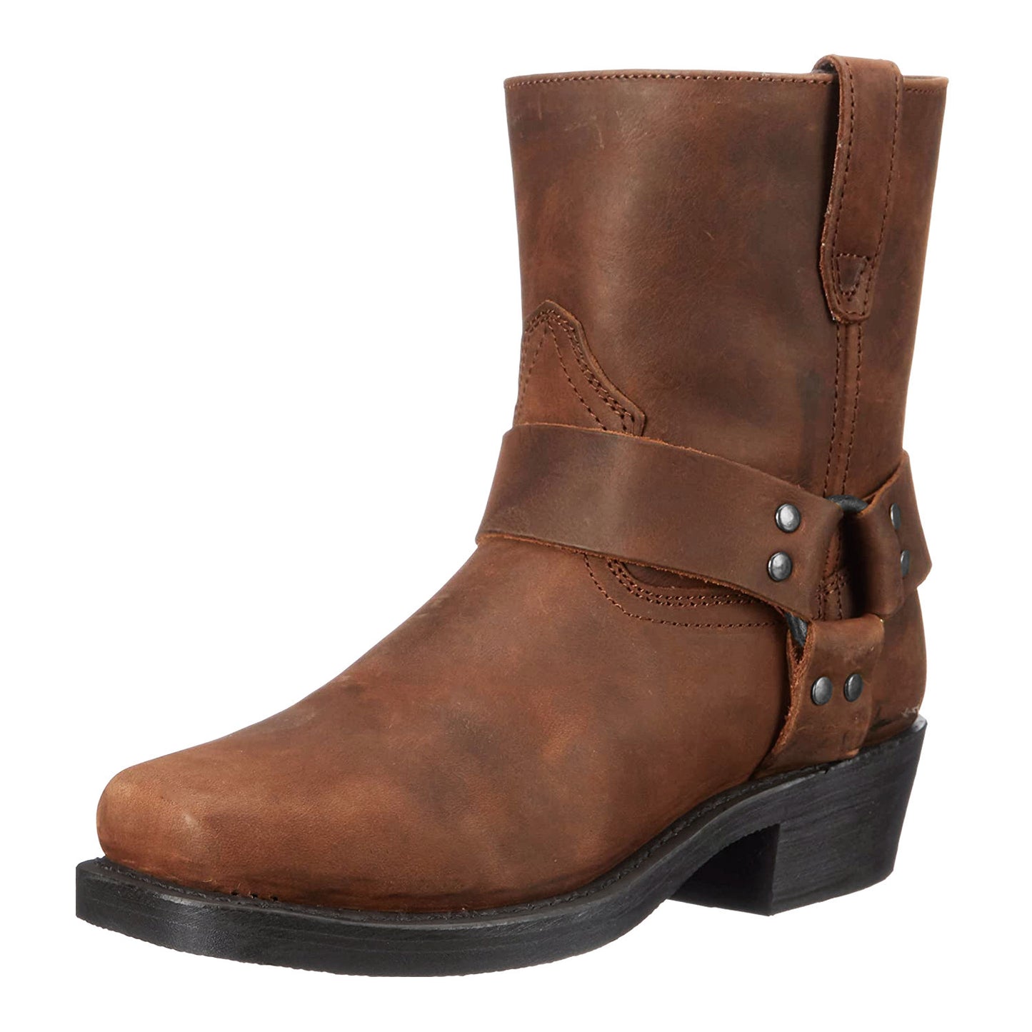 Retro Cowboy Ankle Boots, Mid-Top Men's Boots with Rivet Detail, and High Heel Knee-High Boots