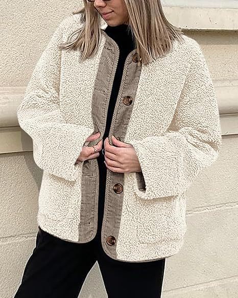 Women's Cozy Collarless Winter Jacket