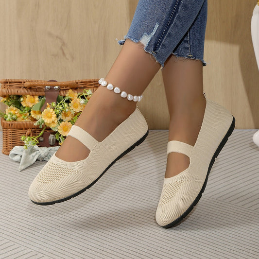 Plus Size Breathable Mesh Soft-Bottom Pumps, Casual Mom Shoes