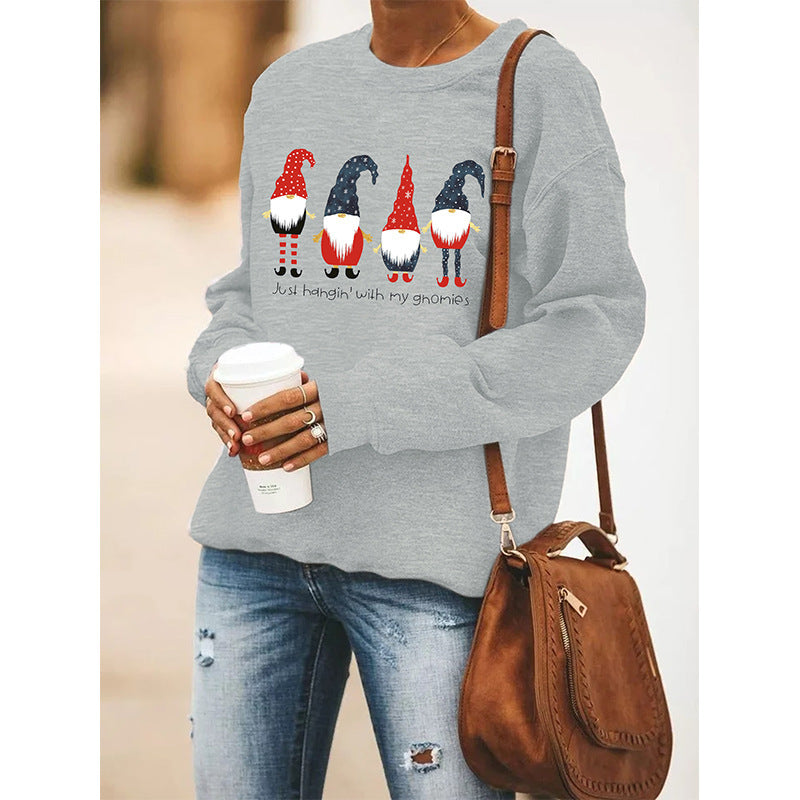 Women's Christmas Round Neck Long Sleeve Sweater