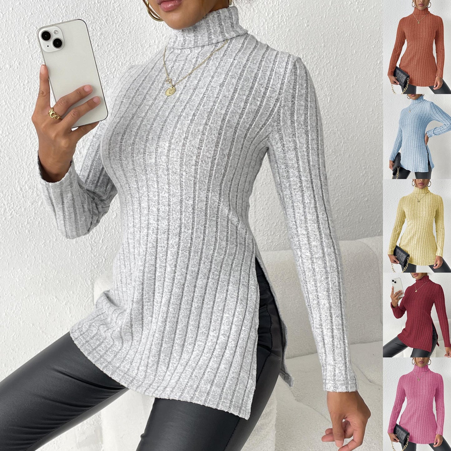 Women's Turtleneck Pullover Sweater