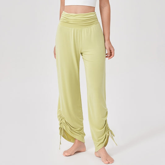 Women's Yoga High-Waist Loose Wide-Leg Pants – Soft, Draping, and Breathable