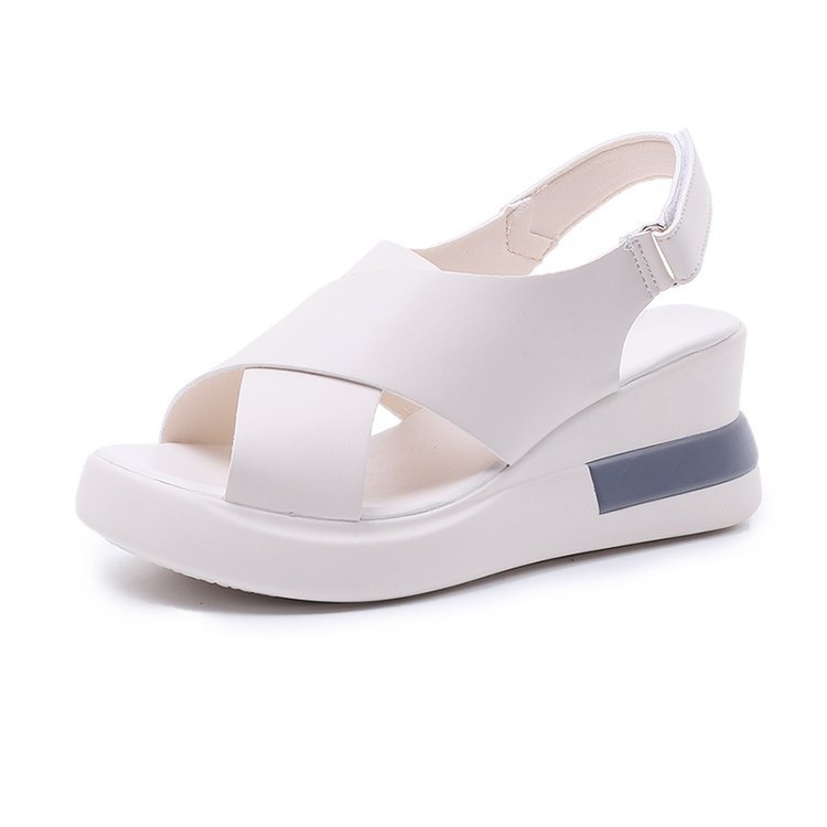 Women's Casual Peep-Toe Wedge Sandals with Platform