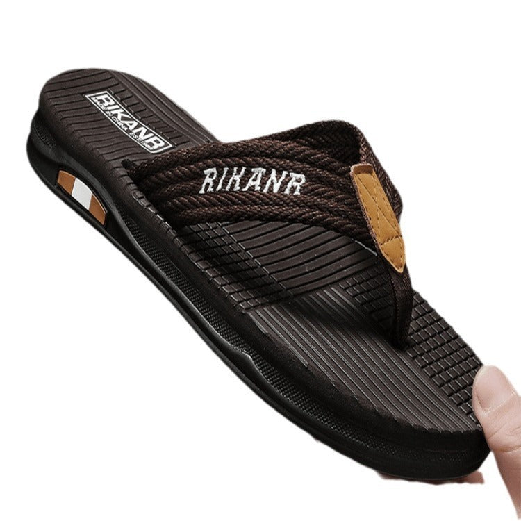 Men's Outdoor Platform Slippers - Non-Slip Design