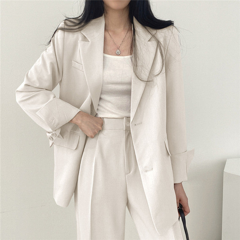 Women's Fashionable Korean-Style Casual Trouser Suit