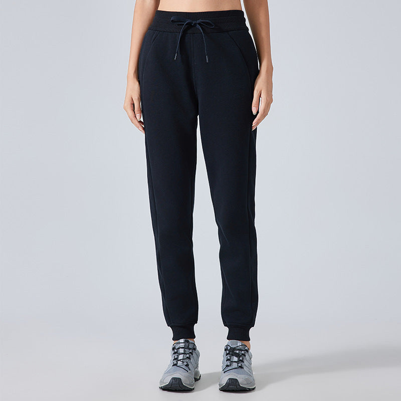 Fleece-Lined Warm All-Match Leisure Track Sweatpants