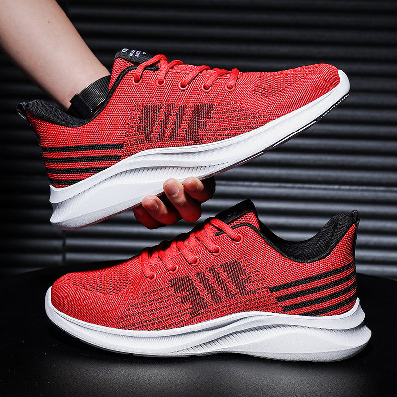 Men's Fashionable All-Match Mesh Flying Woven Breathable Casual Shoes