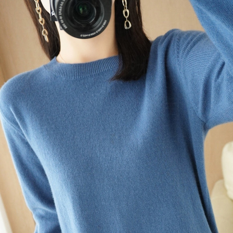 Women's Round Neck Pullover Sweater