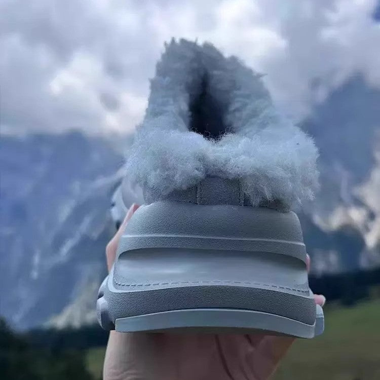 Ugly-Cute Big-Head Snow Boots with Fur for Women