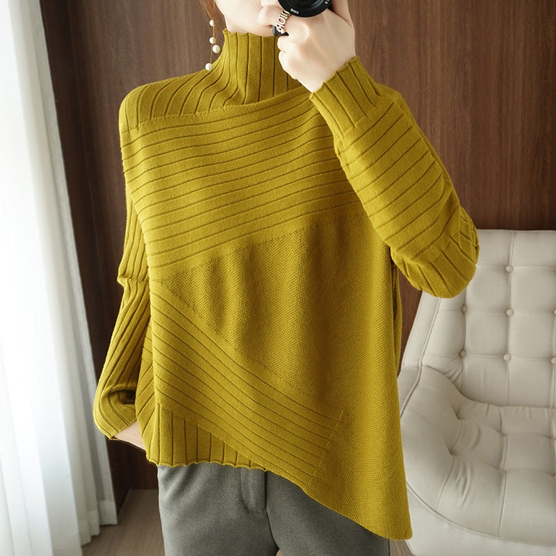 Women's Plus Size Long-Sleeved Sweater