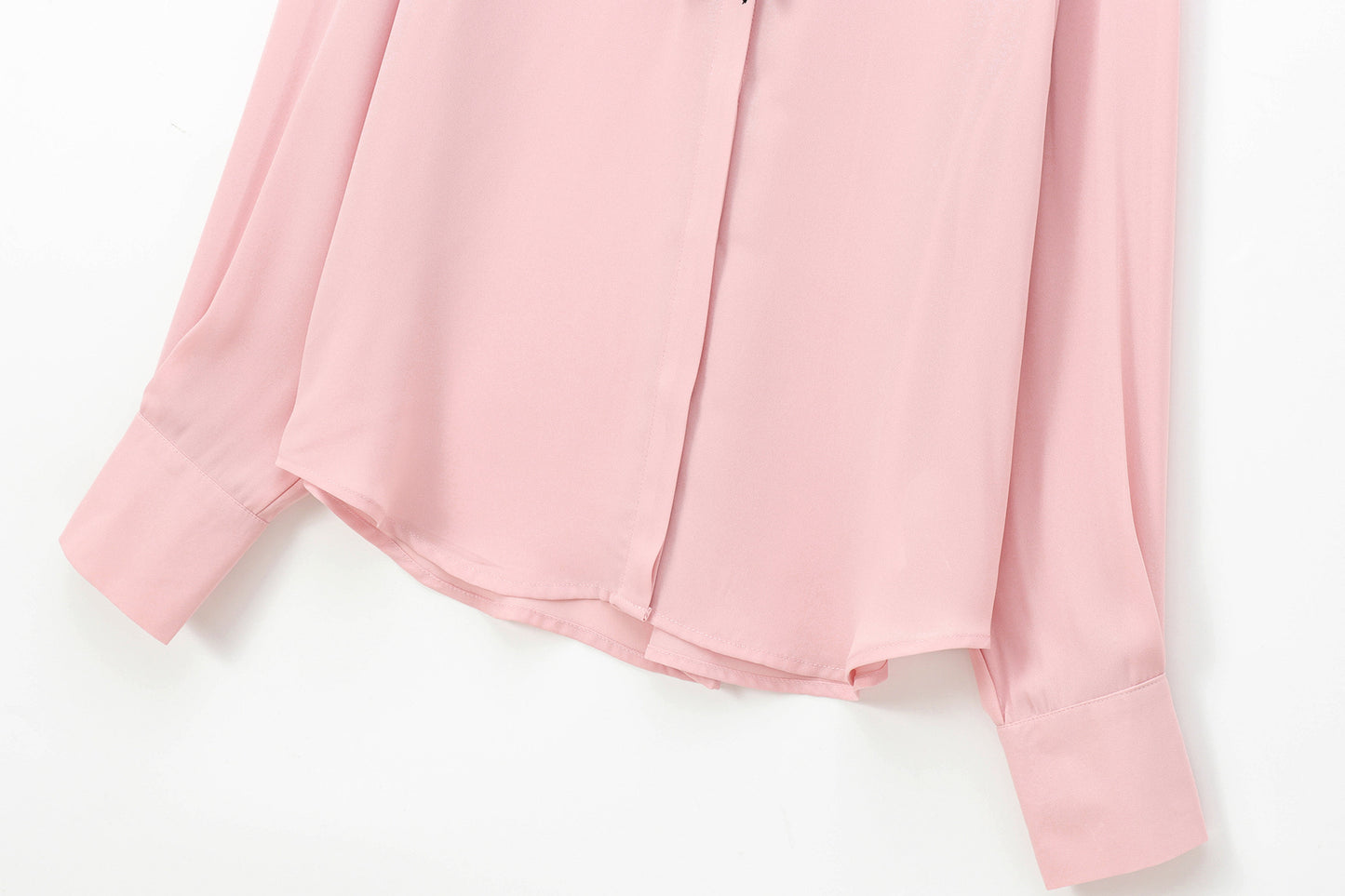 Autumn Beauty Outfit Velvet Bow Decorated Shirt