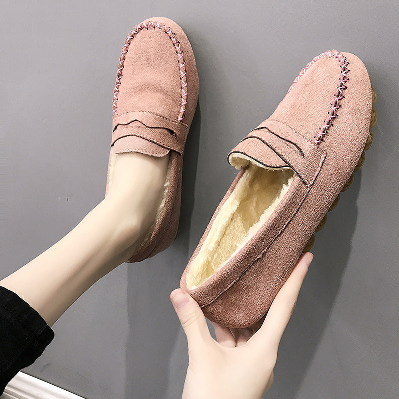 Women's Fashion Personalized Winter Flat Pea Shoes