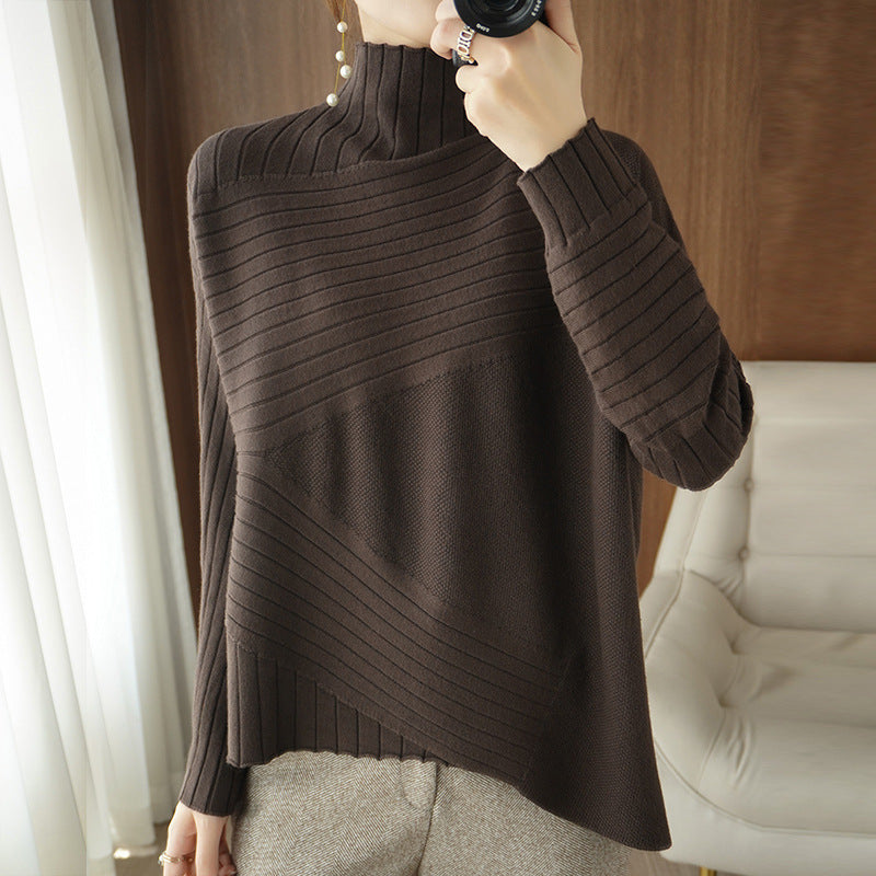 Women's Plus Size Long-Sleeved Sweater