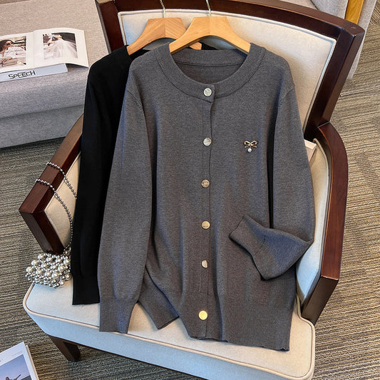 Women's Loose-Fit Knitted Cardigan Sweater Coat