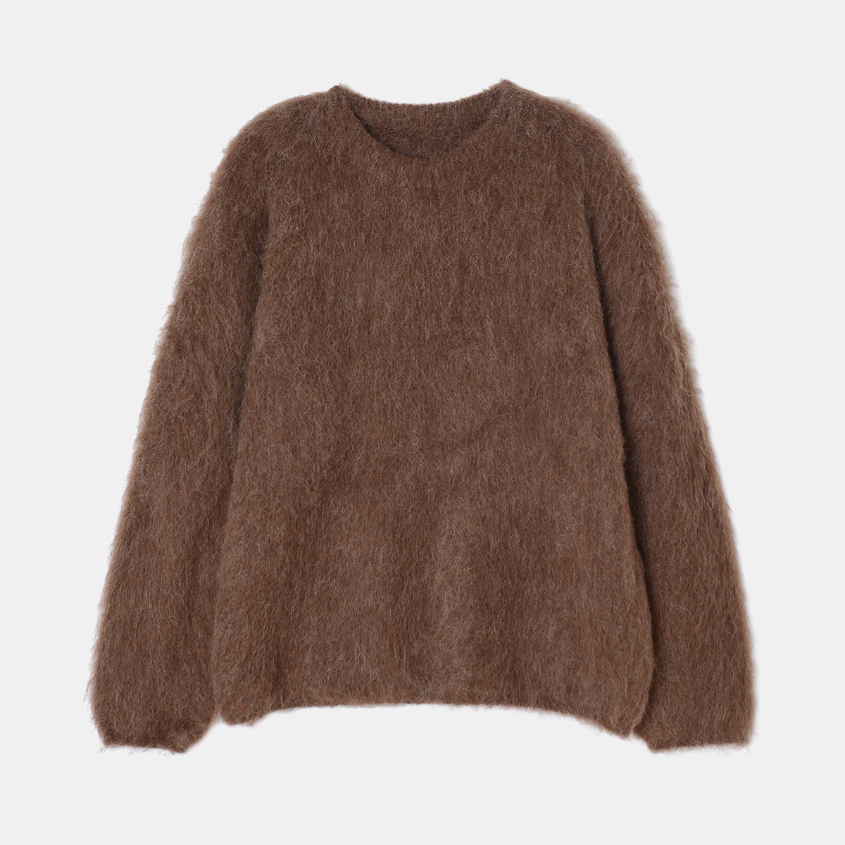 High-End Niche Alpaca Wool Round Neck Sweater