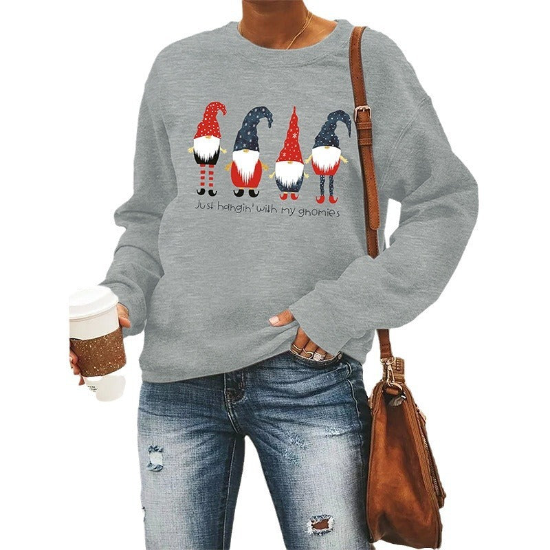 Women's Christmas Round Neck Long Sleeve Sweater